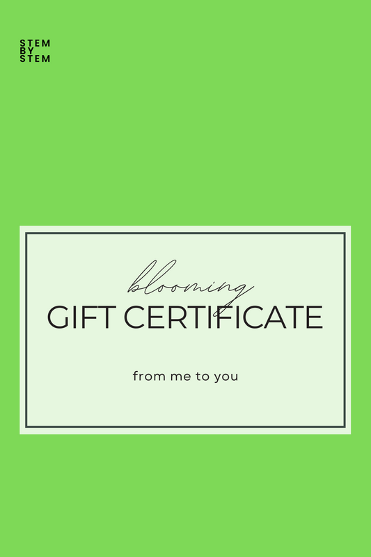 Blooming Certificate